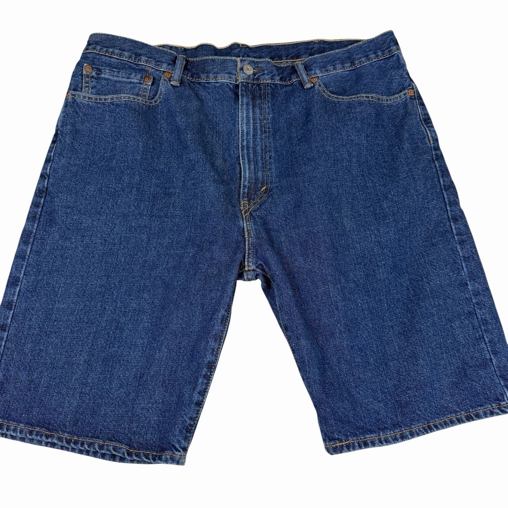 Levi's 505 Denim Shorts Men Sz 38 10" Inseam Blue Regular Fit Medium Wash Jorts